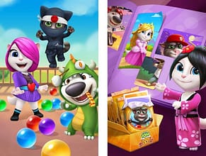 игра Talking Tom Bubble Shooter