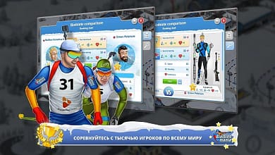 игра Biathlon Mania на телефон