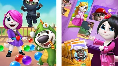 игра Talking Tom Bubble Shooter