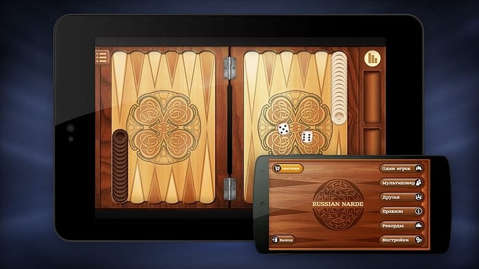 игра Длинные нарды на телефон