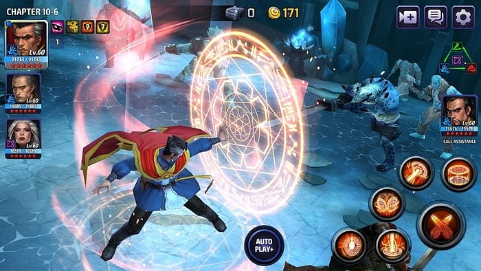 игра MARVEL Future Fight на телефон